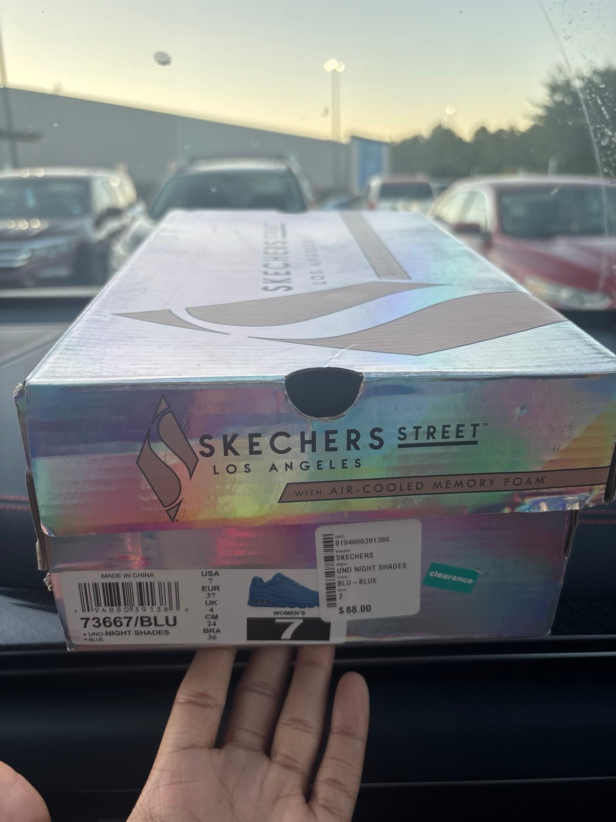 Skechers Street Uno Stand On Air Women’s Sneakers – Electric Blue – Size 7W