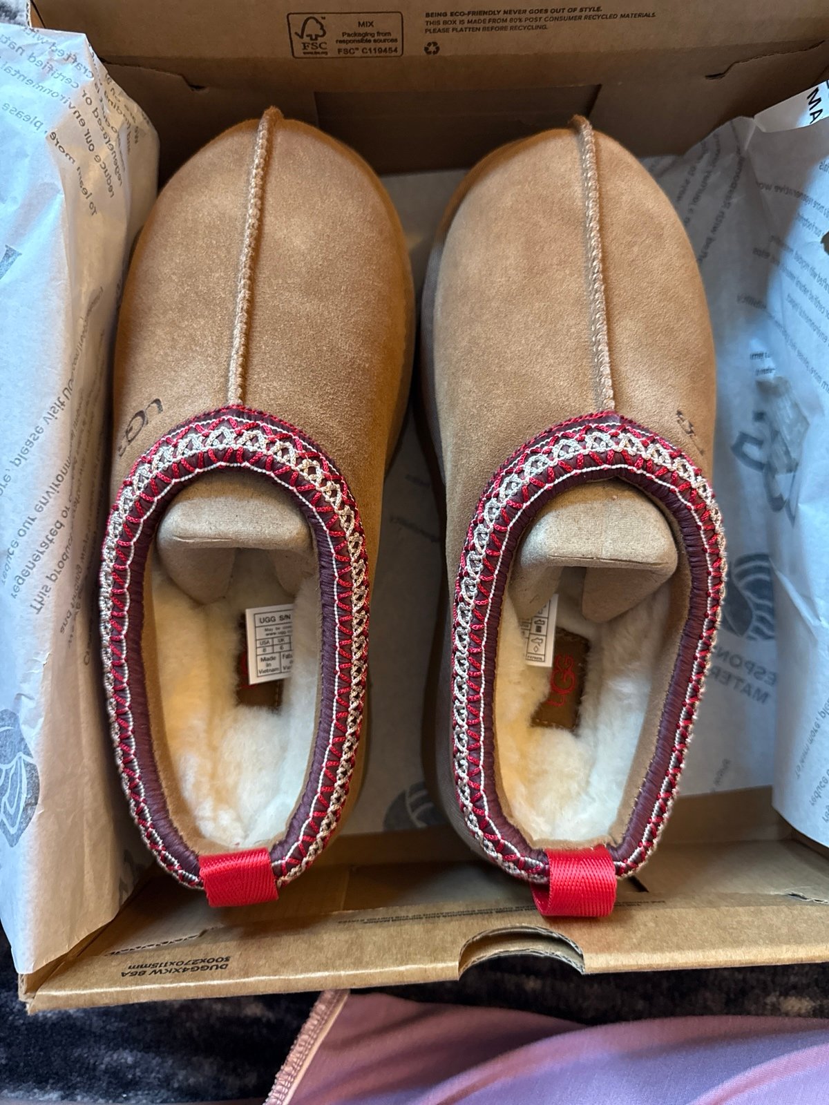 UGG TAZZ Slippers Women’s 8| CHE | New in Box