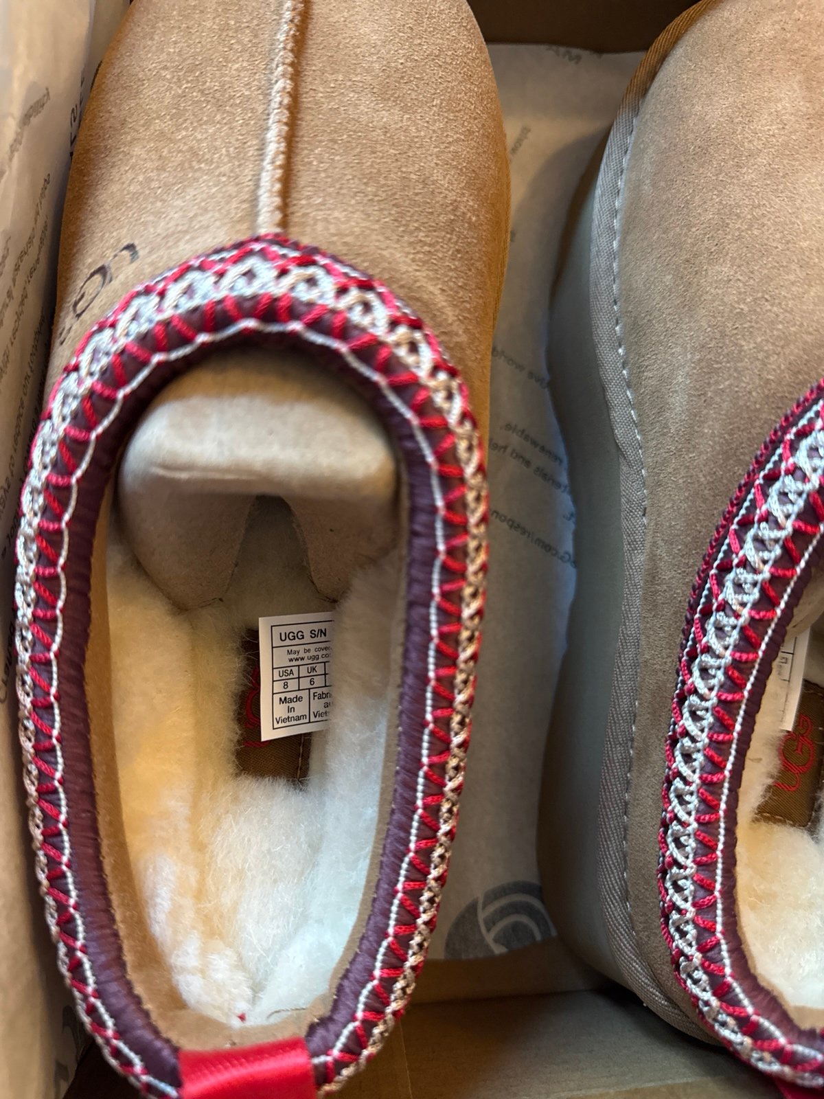 UGG TAZZ Slippers Women’s 8 CHE New in Box