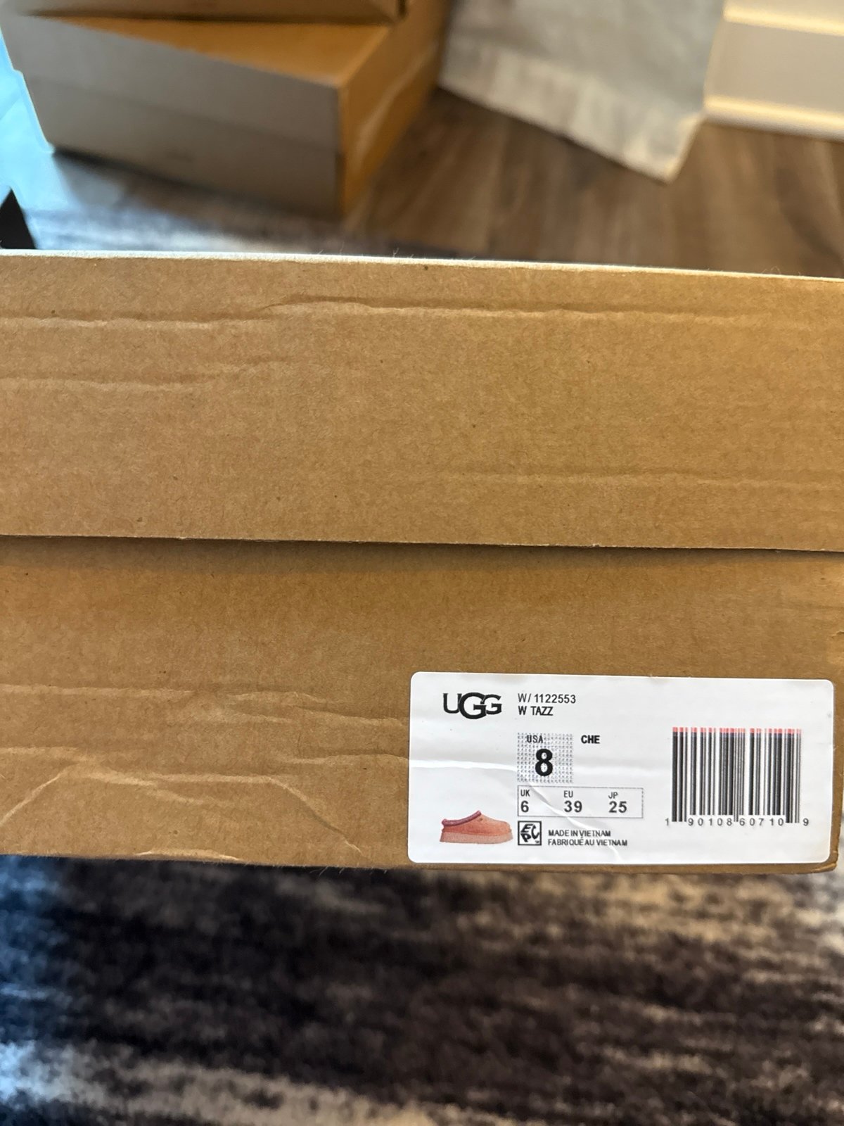 UGG TAZZ Slippers Women’s 8 CHE New in Box